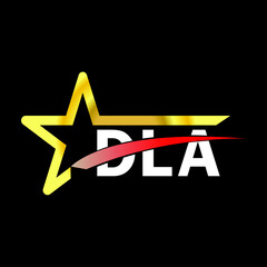 DLA letter logo design. DLA creative  letter logo. simple and modern letter logo. DLA alphabet letter logo for business. Creative corporate identity and lettering. vector modern logo  - obrazy, fototapety, plakaty