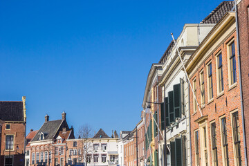 Fototapeta na wymiar Historic buildings on the Zaadmarkt square in Zutphen, Netherlands