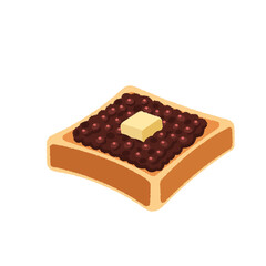 小倉トーストのイラスト