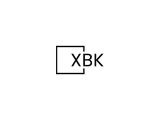 Obraz premium XBK letter initial logo design vector illustration