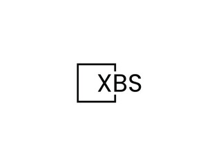 XBS letter initial logo design vector illustration