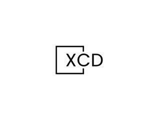 XCD letter initial logo design vector illustration