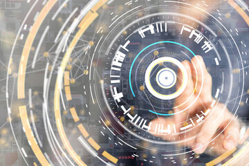 conference Digital Network and data concept 3d