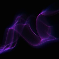 Abstract glowing background of waves of transparent smoke , purple