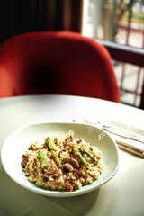 Chicken, Asparagus, and Rice Dinner