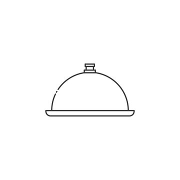 serving cover icon with outline style