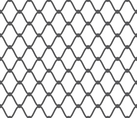 Naklejka premium Vector silhouette dark fence. On white background