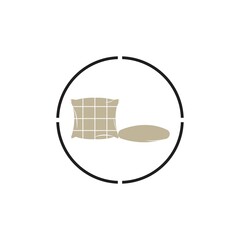 Pillow Logo Vector Icon template