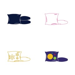 Pillow Logo Vector Icon template