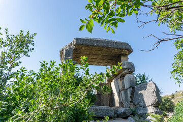 Amazing views from Sidyma which was a town of ancient Lycia, at what is now the small village of Dudurga in Muğla,Turkey. It lies on the hiking way of Lycian way (Likya yolu). 