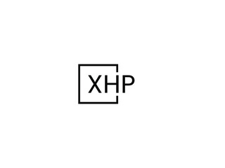 XHP letter initial logo design vector illustration