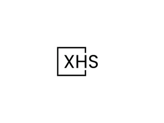 XHS letter initial logo design vector illustration