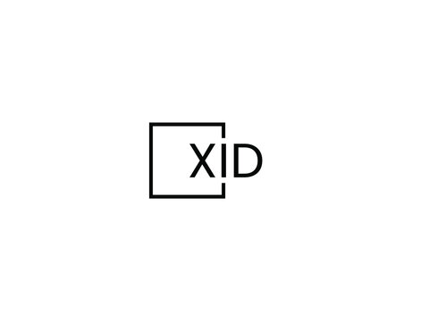 XID letter initial logo design vector illustration