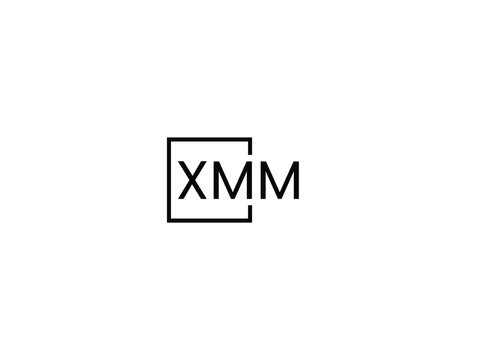 XMM letter initial logo design vector illustration