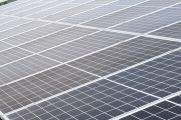 Photovoltaic solar panels close-up. Solar park. High quality photo