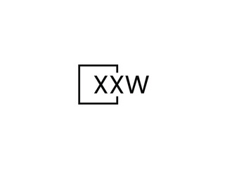 XXW Letter Initial Logo Design Vector Illustration