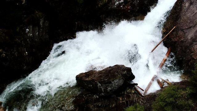 waterfall on the way to Morskie oko