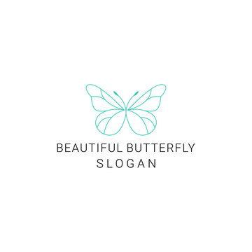Butterfly logo icon design vector 