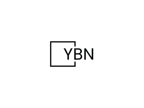 YBN Letter Initial Logo Design Vector Illustration