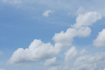 clouds in the blue sky