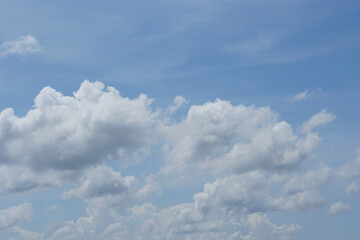 clouds in the blue sky