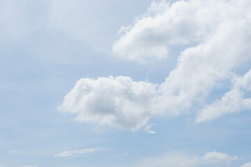clouds in the blue sky