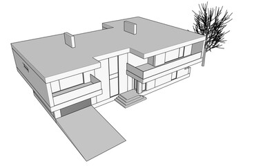 3d model of a house