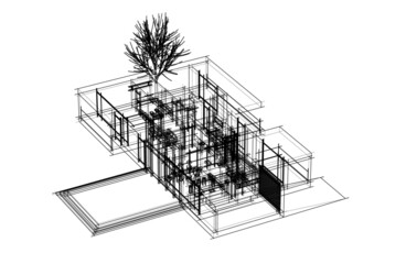 3d model of a house