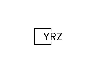 YRZ letter initial logo design vector illustration