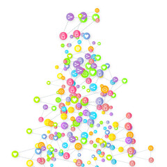 Social media marketing icons internet tags target