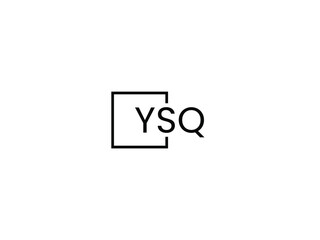 YSQ letter initial logo design vector illustration
