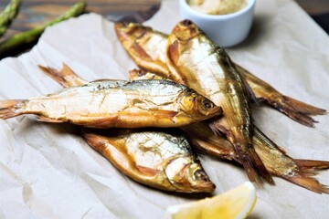 fish on a plate
