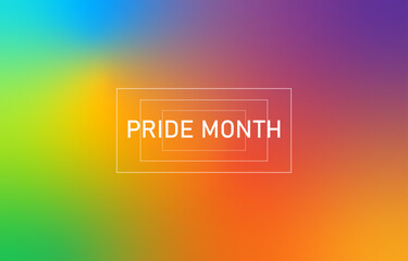 colorful rainbow pride gradient fluid abstract background. LGBT flag pride month blur wallpaper. Light bokeh pride month colorful space gradient wallpaper for presentation template
