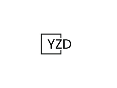 YZD letter initial logo design vector illustration