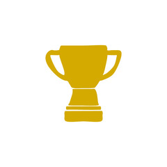 Hand drawn trophy cup of winner award decorative icon