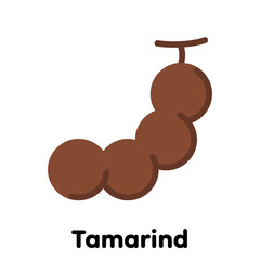 Tamarind icon, Vector, Illustration .