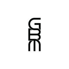 gbm letter original monogram logo design