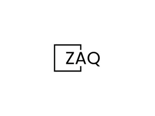 Fototapeta premium ZAQ letter initial logo design vector illustration