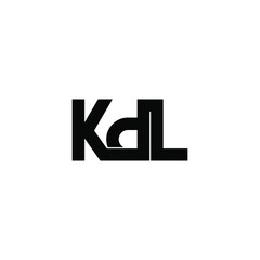 kdl letter original monogram logo design