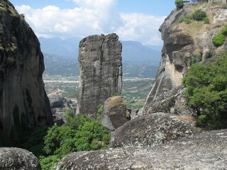 perturbing  vertical rock formation