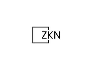 Obraz premium ZKN letter initial logo design vector illustration