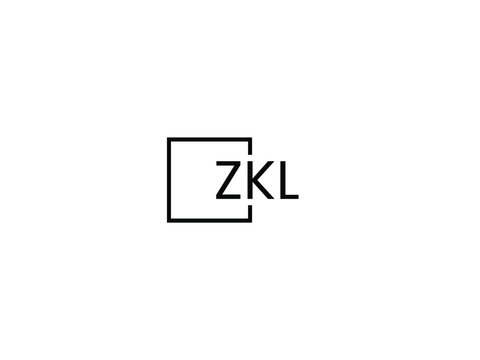 ZKL letter initial logo design vector illustration
