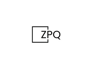 ZPQ letter initial logo design vector illustration