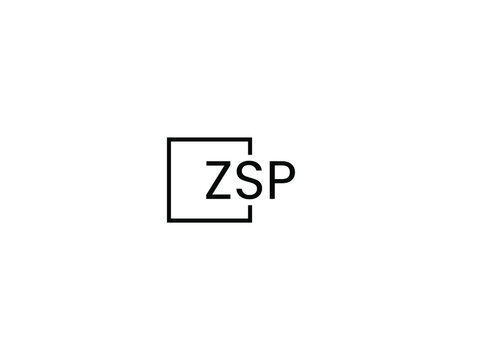 ZSP letter initial logo design vector illustration