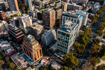 Santiago de Chile aus der Luft © Roman