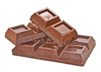 chocolate isolated on white background