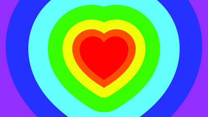 rainbow heartbeat layer of pride, Happy pride month 2022, 