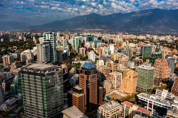Obraz premium Santiago de Chile | Luftbilder von Santiago de Chile