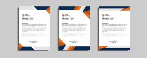 modern corporate letterhead template design