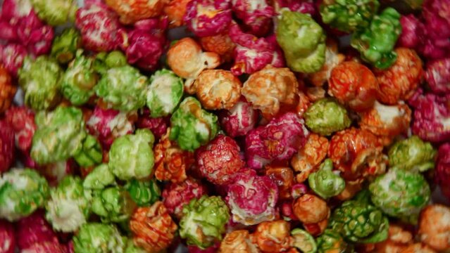 footage of sweet pop corn background 